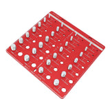 28 Hole Bolt Nut Identifier Gauge Metric Aluminum Alloy Nut Bolt Thread Checker for DIY Buffs In Australia - Darrahopens