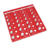 28 Hole Bolt Nut Identifier Gauge Metric Aluminum Alloy Nut Bolt Thread Checker for DIY Buffs