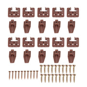 10 Pack Drawer Track Guide and Glides Dresser Center Mount Plastic Drawer Slides Replacement Parts with Screws for Furniture Drawer System In Australia - Darrahopens