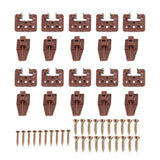 10 Pack Drawer Track Guide and Glides Dresser Center Mount Plastic Drawer Slides Replacement Parts with Screws for Furniture Drawer System In Australia - Darrahopens
