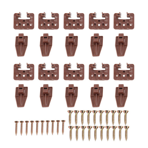 10 Pack Drawer Track Guide and Glides Dresser Center Mount Plastic Drawer Slides Replacement Parts with Screws for Furniture Drawer System In Australia - Darrahopens