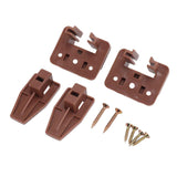10 Pack Drawer Track Guide and Glides Dresser Center Mount Plastic Drawer Slides Replacement Parts with Screws for Furniture Drawer System