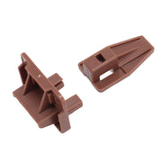 10 Pack Drawer Track Guide and Glides Dresser Center Mount Plastic Drawer Slides Replacement Parts with Screws for Furniture Drawer System