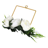 Artificial Metal Wreaths Wedding Wreaths Fake Flowers Decoration for Wedding Ceremony Anniversary Party