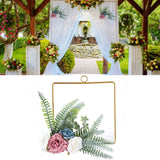Artificial Flower Wreath Bridesmaid HandHeld Garland Wall Interior Ceiling Decoration(SPH-5637 )