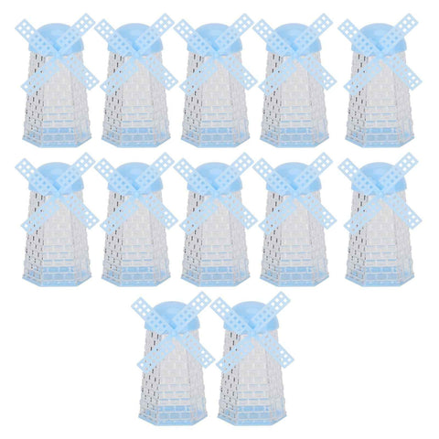 12PCS Windmill Shaped Candy Box Plastic Candy Case Container for Wedding Favor Baby Shower Decor In Australia - Darrahopens