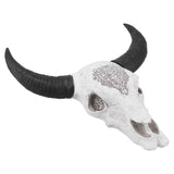 Resin Bull Head Wall Hanging Decoration Long Horn Animal Sculpture Background Wall Home Ornament In Australia - Darrahopens