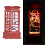 Christmas Decorations Telephone Booth Decoration Night Light Home Decoration Luminous Decoration GiftOld Man