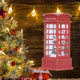 Christmas Decorations Telephone Booth Decoration Night Light Home Decoration Luminous Decoration GiftOld Man