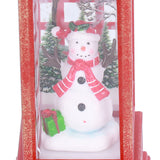 Christmas Decorations Telephone Booth Decoration Night Light Home Decoration Luminous Decoration GiftSnowman