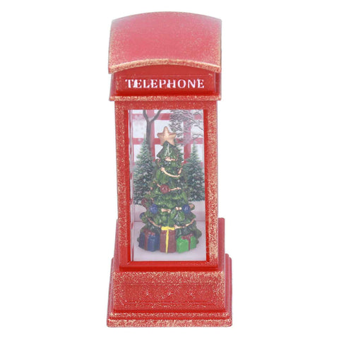 Christmas Decorations Telephone Booth Decoration Night Light Home Decoration Luminous Decoration GiftTree In Australia - Darrahopens