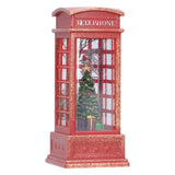 Christmas Decorations Telephone Booth Decoration Night Light Home Decoration Luminous Decoration GiftTree