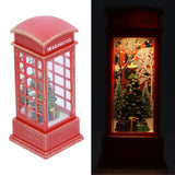 Christmas Decorations Telephone Booth Decoration Night Light Home Decoration Luminous Decoration GiftTree