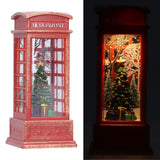Christmas Decorations Telephone Booth Decoration Night Light Home Decoration Luminous Decoration GiftTree