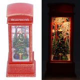 Christmas Decorations Telephone Booth Decoration Night Light Home Decoration Luminous Decoration GiftTree