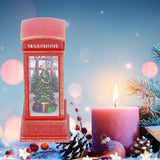 Christmas Decorations Telephone Booth Decoration Night Light Home Decoration Luminous Decoration GiftTree