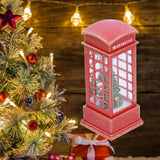 Christmas Decorations Telephone Booth Decoration Night Light Home Decoration Luminous Decoration GiftTree