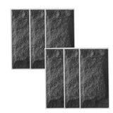 6Pcs Matte Wall Sticker Waterproof Self‑Adhesive Non‑Slip Floor Sticker for Home Use
