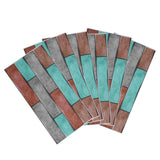 6Pcs Colorful Brick Pattern Wall Sticker Waterproof Self‑Adhesive Wallpaper Home Decoration In Australia - Darrahopens