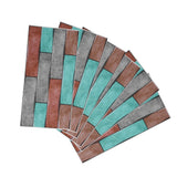 6Pcs Colorful Brick Pattern Wall Sticker Waterproof Self‑Adhesive Wallpaper Home Decoration In Australia - Darrahopens