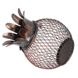 Wine Cork Container Iron Pineapple Shaped Wine Bottle Cork Storage Box Ornament for Home Bar Decoration