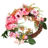 Artificial Flower Wreath Simulation Peony Door Hanging Garland Festivals Party DecorationPink In Australia - Darrahopens