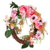 Artificial Flower Wreath Simulation Peony Door Hanging Garland Festivals Party DecorationPink In Australia - Darrahopens