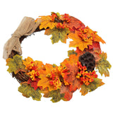 Artificial Fall Wreath Door Hanging Maple Leaf Wreath Garland Home Festival Decoration In Australia - Darrahopens