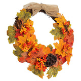 Artificial Fall Wreath Door Hanging Maple Leaf Wreath Garland Home Festival Decoration In Australia - Darrahopens