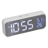 Digital Alarm Clock LED Digital Music Alarm Clock USB Charging Electronic Clock Temperature Display for Home