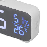 Digital Alarm Clock LED Digital Music Alarm Clock USB Charging Electronic Clock Temperature Display for Home