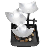 Indoor 3 Tier Relaxing Tabletop Fountain Flowing Water Ornament for Home Office Craft DecorationAU Plug AC220-240V In Australia - Darrahopens