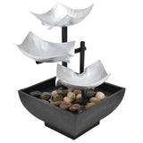 Indoor 3 Tier Relaxing Tabletop Fountain Flowing Water Ornament for Home Office Craft DecorationAU Plug AC220-240V