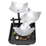 Indoor 3 Tier Relaxing Tabletop Fountain Flowing Water Ornament for Home Office Craft DecorationAU Plug AC220-240V