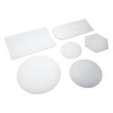 6Pcs Special Shape Mirror Wall Sticker Acrylic Decorative Background Wall Sticker for Home Office