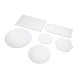 6Pcs Special Shape Mirror Wall Sticker Acrylic Decorative Background Wall Sticker for Home Office