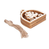 2Set Boxwood Hollow Tree Hanging Ornaments Small Decorative Handcraft for Festival Decoration In Australia - Darrahopens