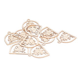 2Set Boxwood Hollow Tree Hanging Ornaments Small Decorative Handcraft for Festival Decoration