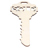 Chinese Style Wooden Key Shaped Pendant DIY Photo Props Window Decorations for Home Outdoor