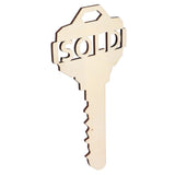 Chinese Style Wooden Key Shaped Pendant DIY Photo Props Window Decorations for Home Outdoor