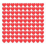 100Pcs Red Wooden HeartShaped Ornament SelfAdhesive DIY Hand Made Home Decoration In Australia - Darrahopens