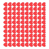 100Pcs Red Wooden HeartShaped Ornament SelfAdhesive DIY Hand Made Home Decoration In Australia - Darrahopens