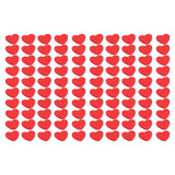 100Pcs Red Wooden HeartShaped Ornament SelfAdhesive DIY Hand Made Home Decoration In Australia - Darrahopens