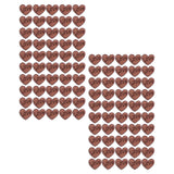 100Pcs/Bag Wooden Heart Decoration Innovative Hand Made DIY Handcraft for Home Weddings In Australia - Darrahopens