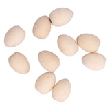 10Pcs Wooden Easter Egg Dyeable DIY Hand Painted Lightweight Craft Eggs for Party Festival In Australia - Darrahopens