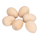 10Pcs Wooden Easter Egg Dyeable DIY Hand Painted Lightweight Craft Eggs for Party Festival In Australia - Darrahopens