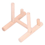 Wooden Desktop Ornament Household Modern Plate Holder Stand Home Decoration for Party In Australia - Darrahopens
