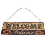 Wooden Door Hanging Plague with Pumpkin Sunflower Pattern for Indoor Outdoor Home DecorationJM00929 In Australia - Darrahopens