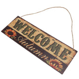 Wooden Door Hanging Plague with Pumpkin Sunflower Pattern for Indoor Outdoor Home DecorationJM00929 In Australia - Darrahopens