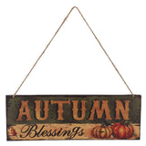 Wooden Door Hanging Plague with Pumpkin Sunflower Pattern for Indoor Outdoor Home DecorationJM00936 In Australia - Darrahopens
